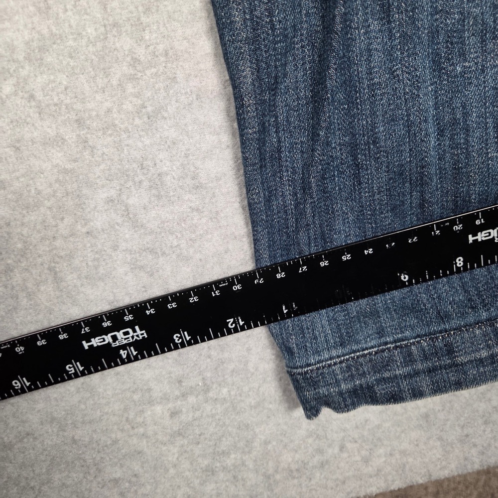 7 For All Mankind Women 28 Y2K Flare Bootcut Jeans Blue USA Front Patch Pocket - Picture 10 of 10